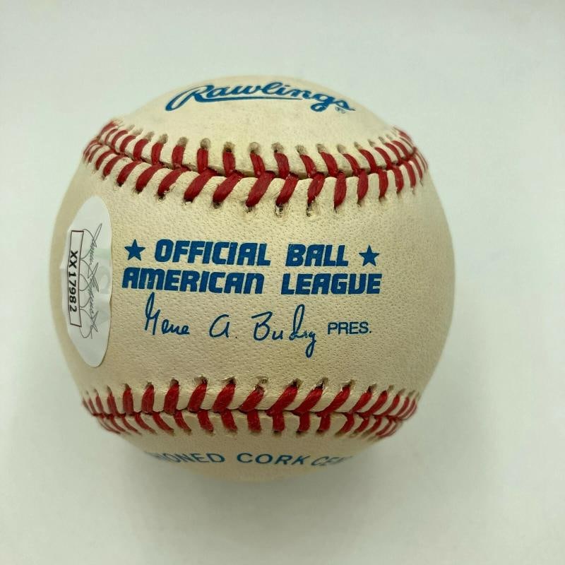 Nice Joe Dimaggio Signed Official American League Baseball JSA COA - 2