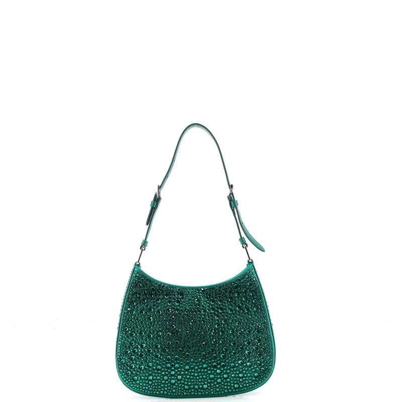 Prada Cleo Shoulder Bag Crystal Embellished Satin Small - 3