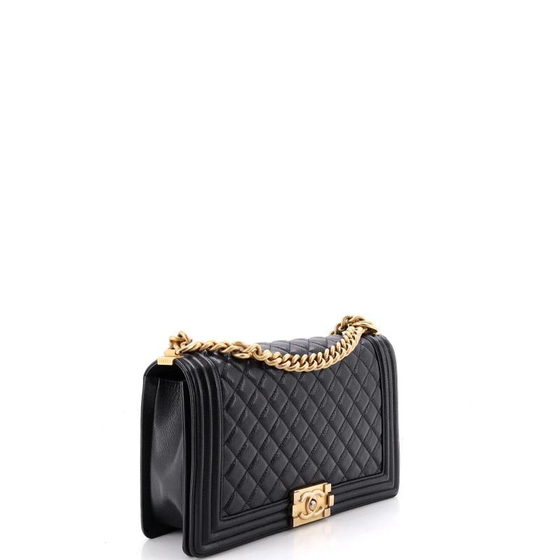 Chanel Boy Flap Bag Quilted Goatskin New Medium - 2