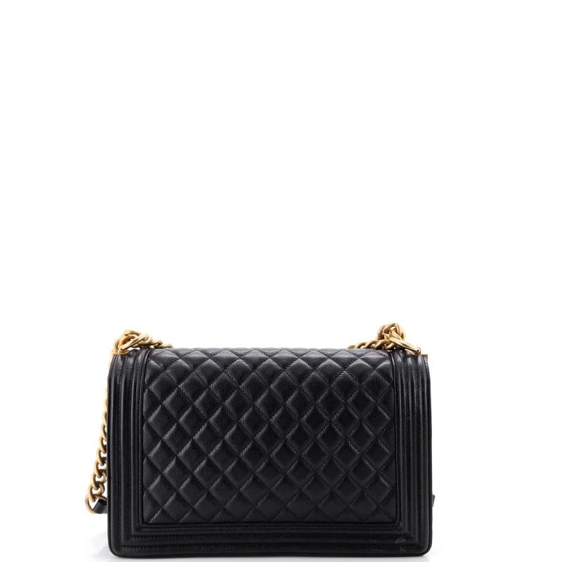 Chanel Boy Flap Bag Quilted Goatskin New Medium - 3