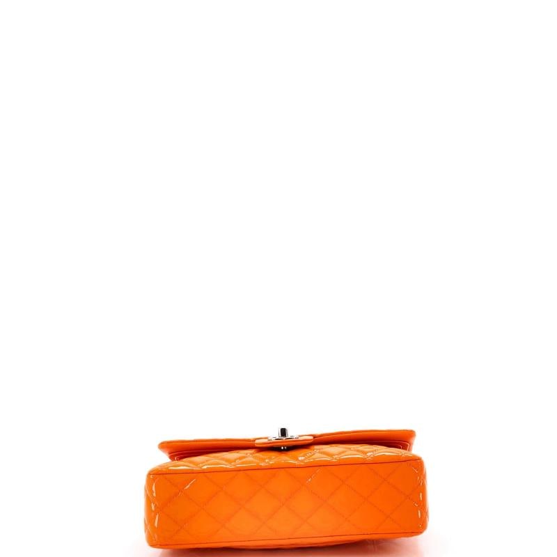 Chanel Classic Double Flap Bag Quilted Patent Medium - 4