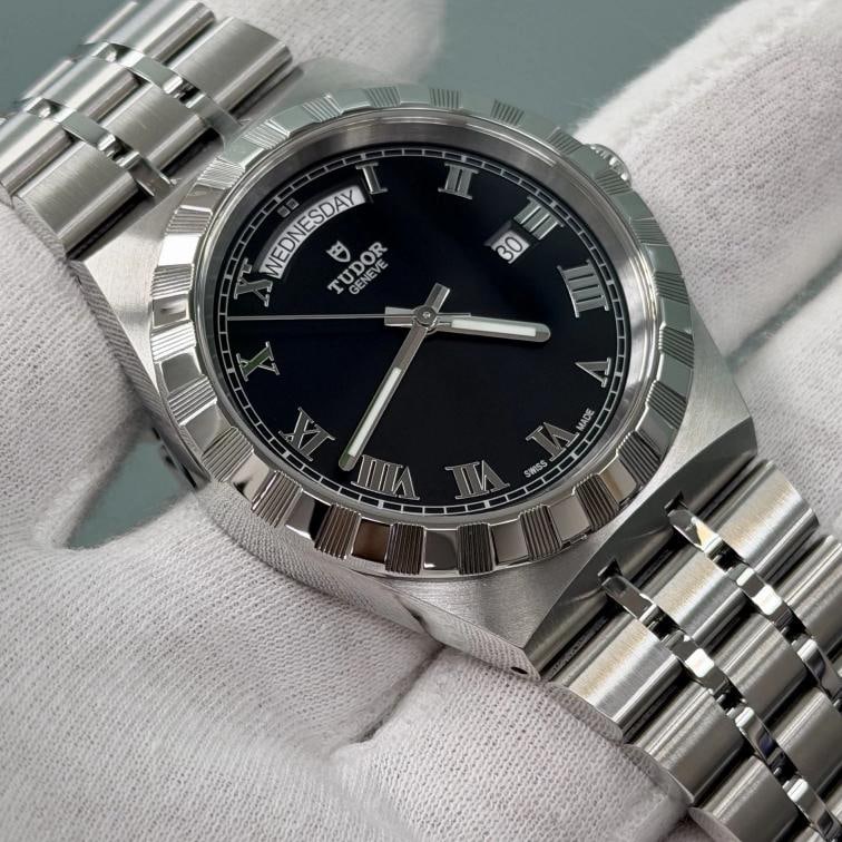2023 Tudor Royal Day Date 28600 41mm Black Roman Dial Stainless Steel Box Paper - 5