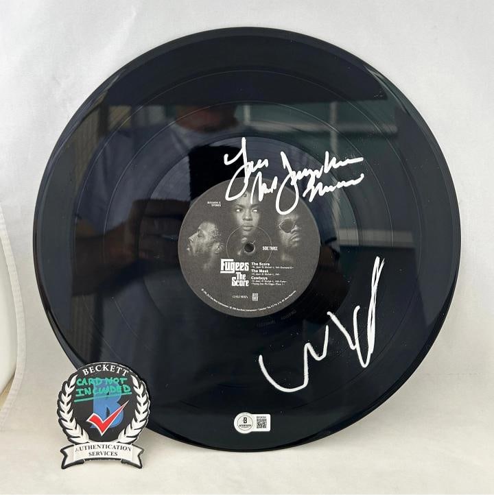 Lauryn Hill and Wyclef Signed LP Vinyl The Fugees The Score Beckett BAS 3 COA: Condition: New: A brand-new, unused, unopened, undamaged item (including handmade items). nNew: A brand-new, unused, unopened, undamaged item (including handmade items).,Country of Origin: United