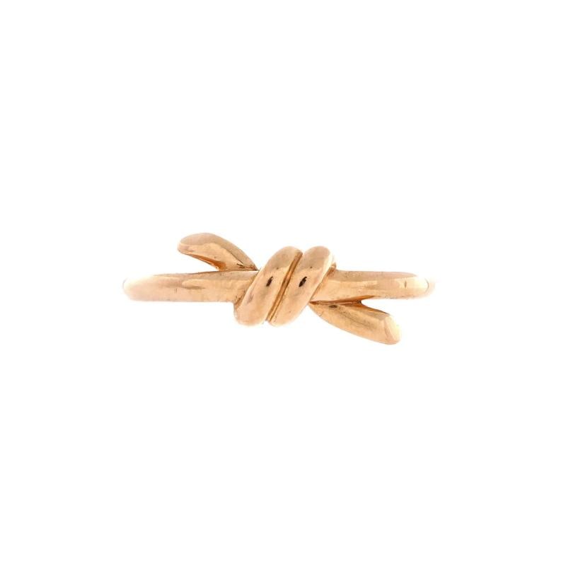 Tiffany & Co. Knot Ring 18K Rose Gold: Condition: Pre-owned - Good,Brand: Tiffany & Co.,Main Stone: Unknown,Metal: 18K Rose Gold,Metal Purity: 18K,Ring Size: 3.75 - 46,Type: Ring,Color: Rose Gold,Style: 18K Rose Gold,Material: 18K Rose Gol
