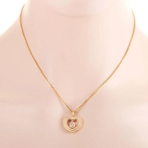 Chopard Happy Hearts Diamond Rose Gold Pendant Necklace 18K 16' Box - 9
