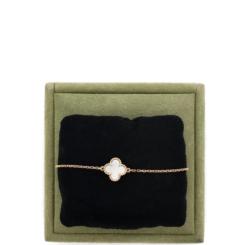 Van Cleef & Arpels Sweet Alhambra Bracelet 18K Yellow Gold and Mother of Pearl - 2