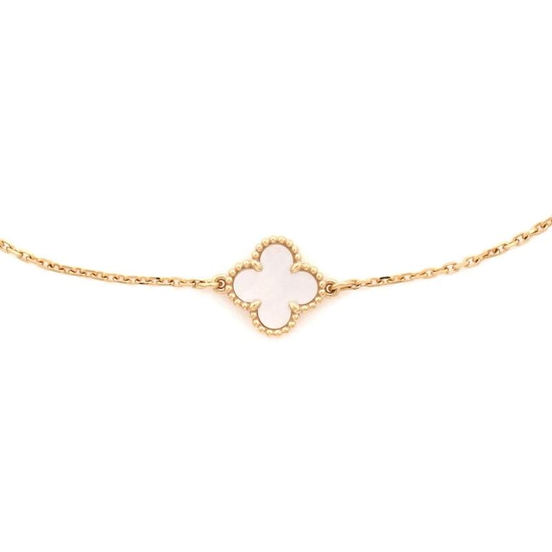 Van Cleef & Arpels Sweet Alhambra Bracelet 18K Yellow Gold and Mother of Pearl - 3