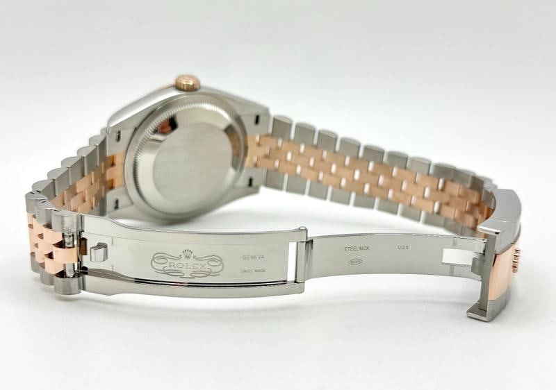 Rolex Datejust 36 126231 Black Diamond Dial 18k Rose Gold Steel Box Paper - 7
