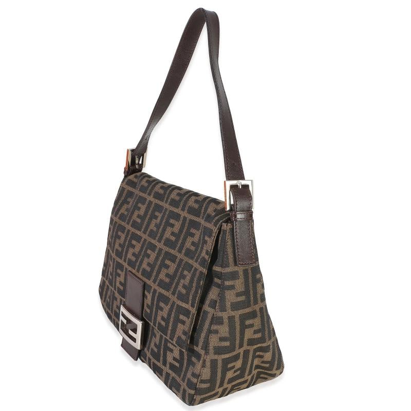 Fendi Brown Zucca Canvas Mama Baguette Bag - 2