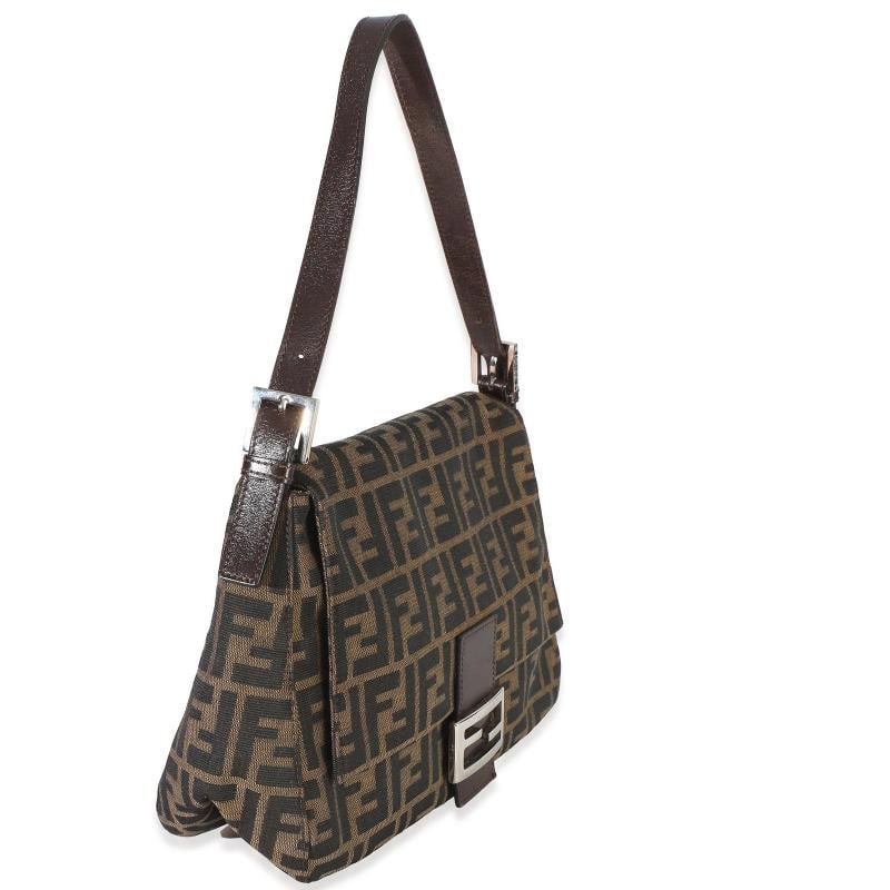 Fendi Brown Zucca Canvas Mama Baguette Bag - 3