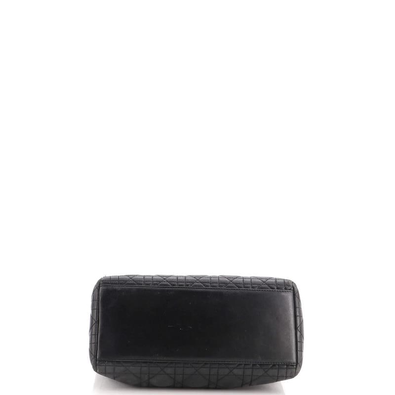 Christian Dior Vintage Lady Dior Bag Cannage Quilt Lambskin Medium - 4