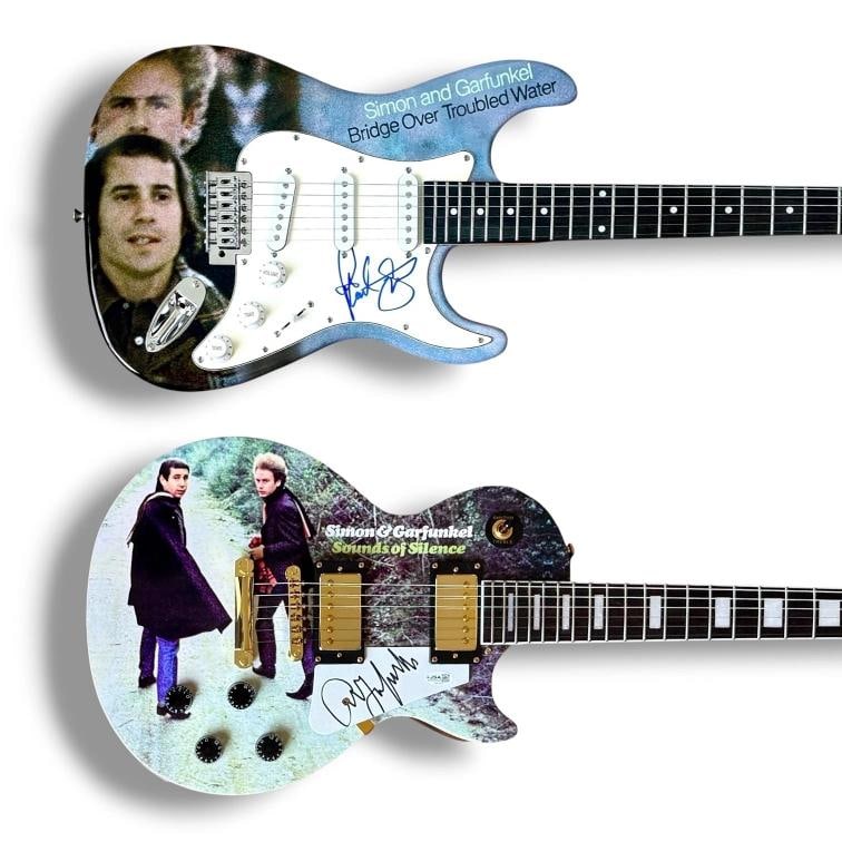 Simon & Garfunkel Signed Guitar Custom Set of 2 JSA COA Paul Simon Art Garfunkel: Industry: Music,Signed: Yes,Autograph Authentication: James Spence (JSA),Object Type: Guitar & Guitar Pick,Original/Reproduction: Original,Country of Origin: United States Signer: Paul Simon & Art