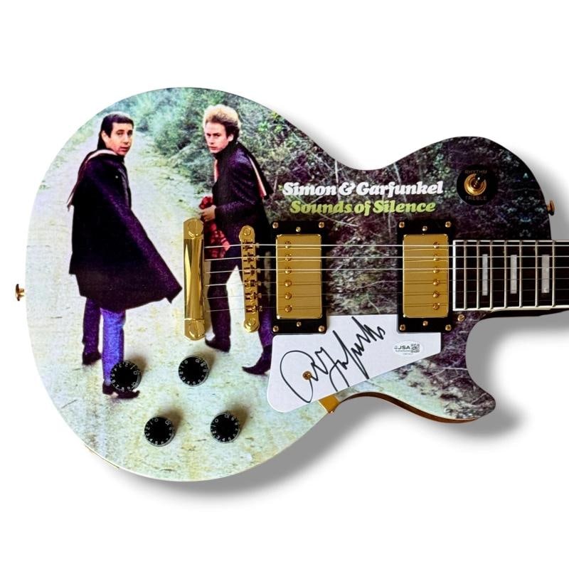 Simon & Garfunkel Signed Guitar Custom Set of 2 JSA COA Paul Simon Art Garfunkel - 3