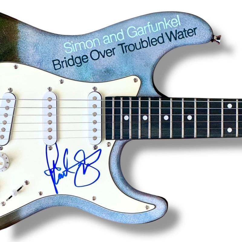 Simon & Garfunkel Signed Guitar Custom Set of 2 JSA COA Paul Simon Art Garfunkel - 4