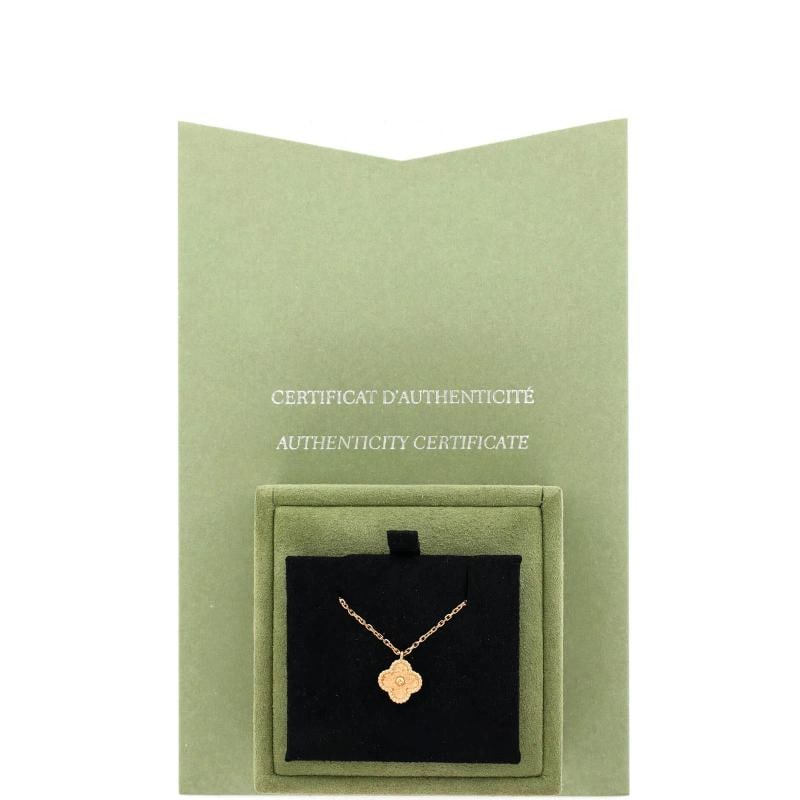 Van Cleef & Arpels Sweet Alhambra Pendant Necklace 18K Rose Gold - 2