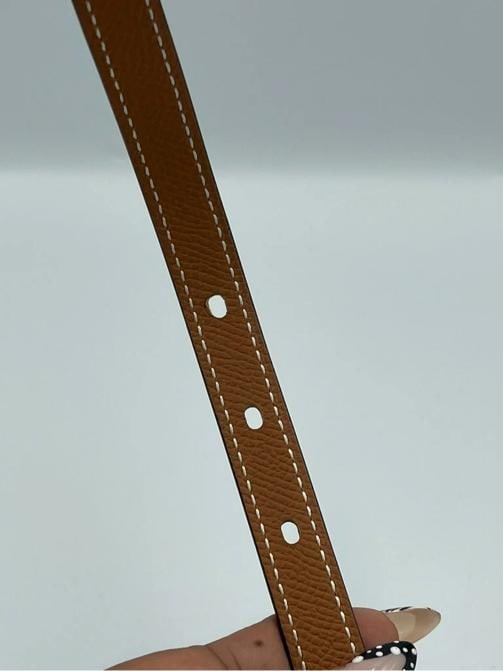 Hermes Lucky 15 reversible belt (black) noir/gold hardware size 75 - 4