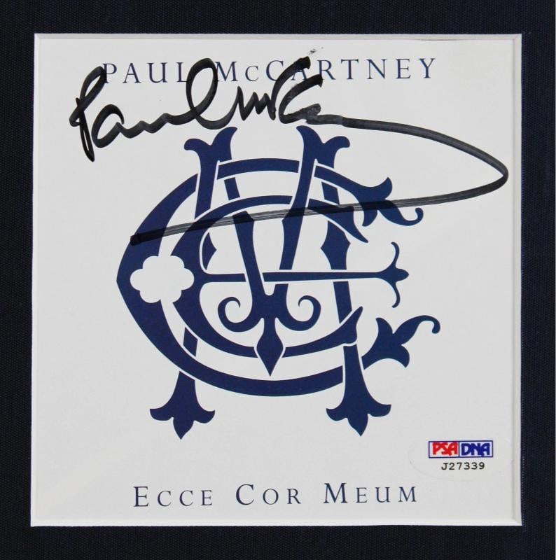 Paul McCartney Beatles Signed & Framed Ecce Cor Meum Cd Cover PSA/DNA #J27339 - 2