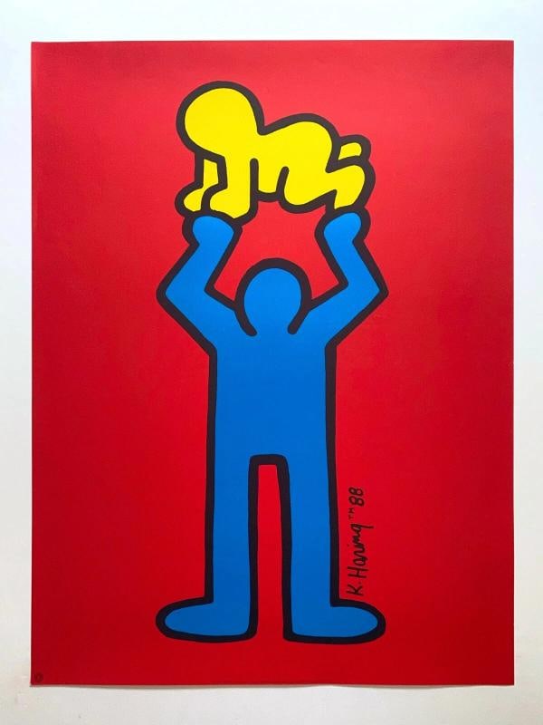 KEITH HARING ESTATE RARE VTG 1991 OFFSET LITHOGRAPH PRINT ICONIC POP ART POSTER - 10