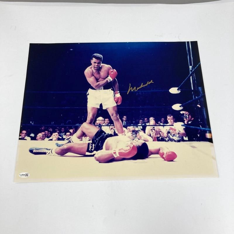 Muhammad Ali Signed 16x20 Photo VS. Sonny Liston JSA COA - 2