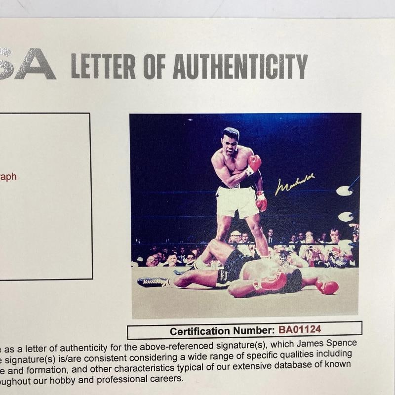 Muhammad Ali Signed 16x20 Photo VS. Sonny Liston JSA COA - 6