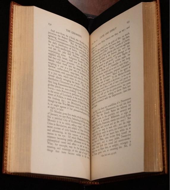 1925 The French Revolution Thomas Carlyle Fine Leather Binding Bound by Riviere - 14