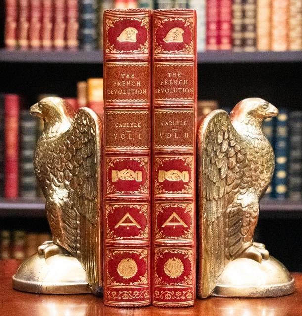 1925 The French Revolution Thomas Carlyle Fine Leather Binding Bound by Riviere - 2