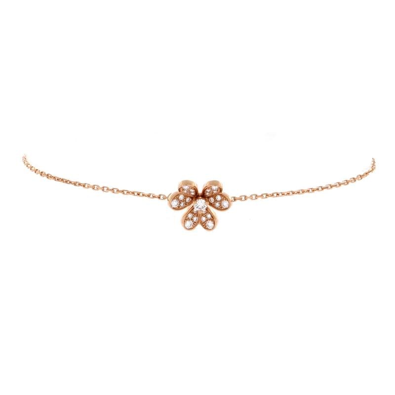 Van Cleef & Arpels Frivole Bracelet 18K Rose Gold with Pave Diamonds Mini: Condition: Pre-owned - Good,Brand: Van Cleef & Arpels,Main Stone: Diamond,Metal: 18K Rose Gold,Metal Purity: 18K,Style: Bracelet,Type: Bracelet,Color: Rose Gold,Material: 18K Rose Gold, Diamond Condit