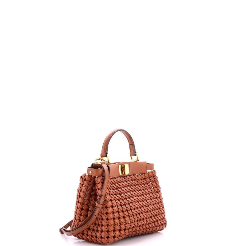 Fendi Peekaboo Bag Braided Leather Mini - 2