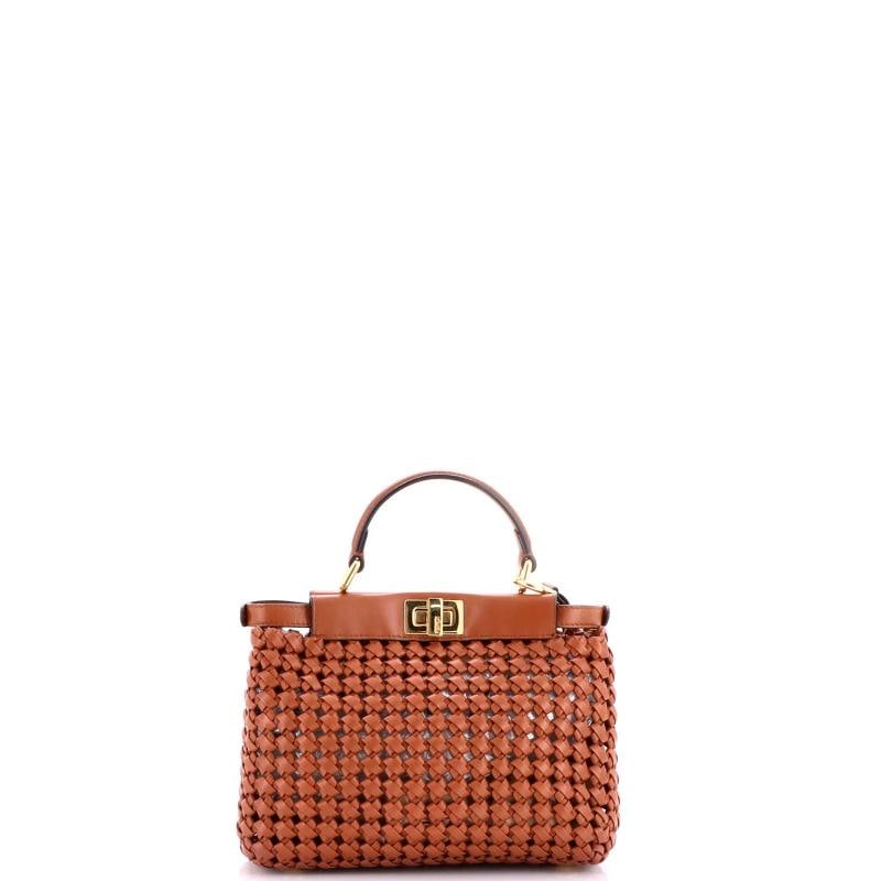 Fendi Peekaboo Bag Braided Leather Mini - 3
