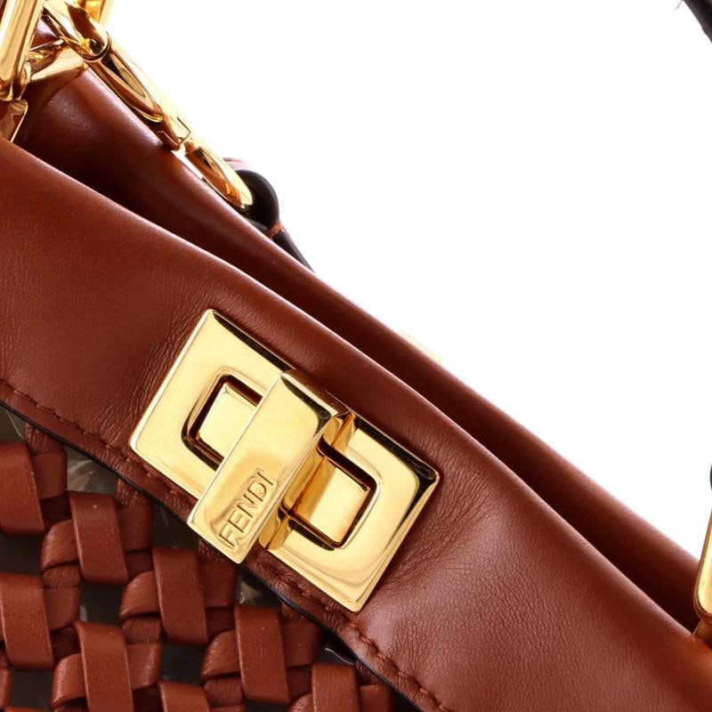 Fendi Peekaboo Bag Braided Leather Mini - 6