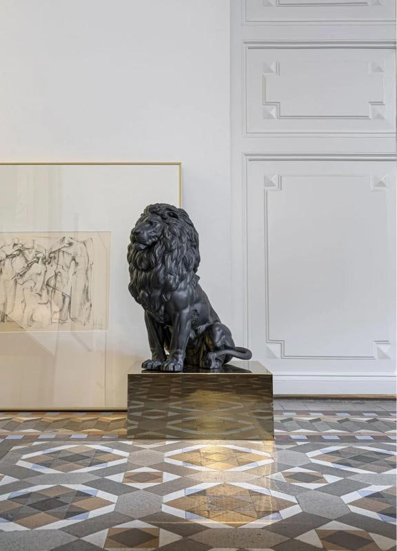 NEW LLADRO MAJESTIC LION SCULPTURE #9778 BRAND NIB LARGE MATTE BLACK - 2