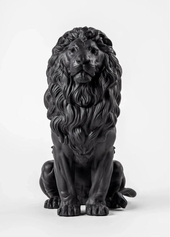 NEW LLADRO MAJESTIC LION SCULPTURE #9778 BRAND NIB LARGE MATTE BLACK - 8