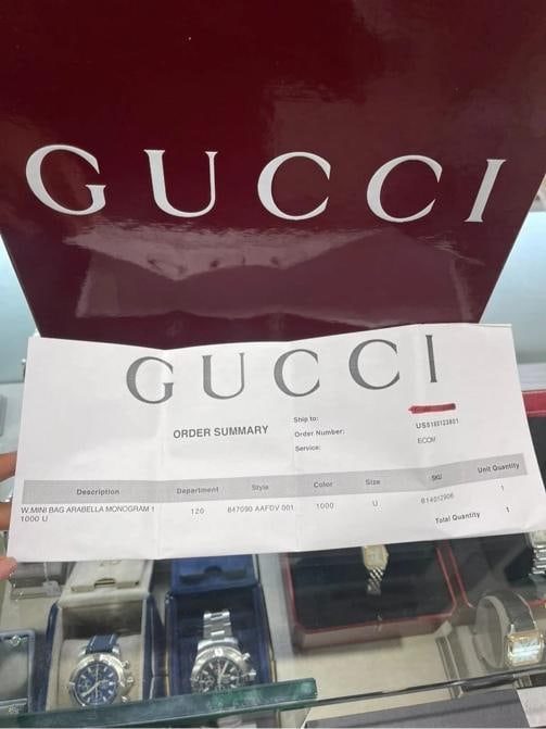 Unworn Gucci GG Emblem Nano Bucket Bag Black GG Monogram Leather - 11