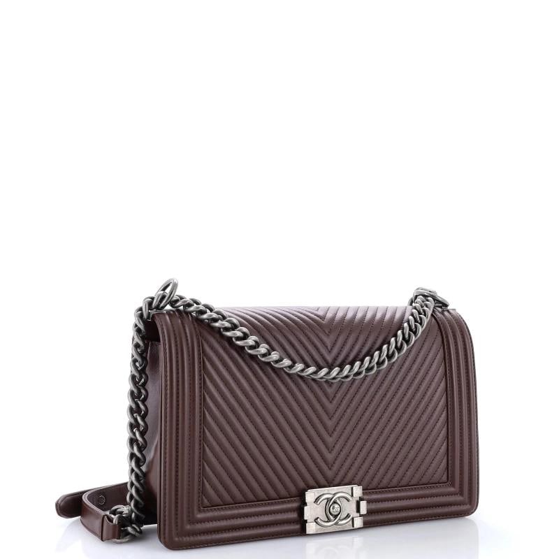 Chanel Boy Flap Bag Chevron Lambskin New Medium - 2
