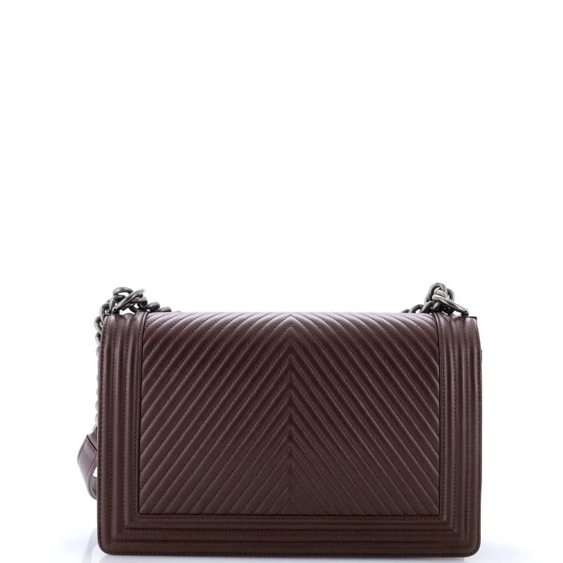 Chanel Boy Flap Bag Chevron Lambskin New Medium - 3