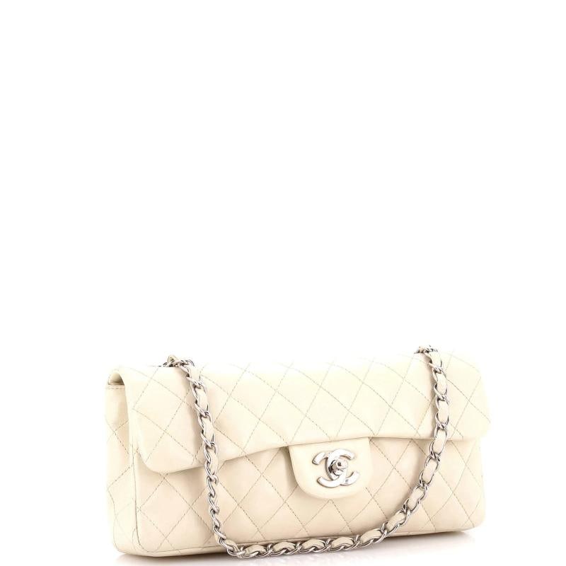Chanel Classic Single Flap Bag Quilted Lambskin East West - 2