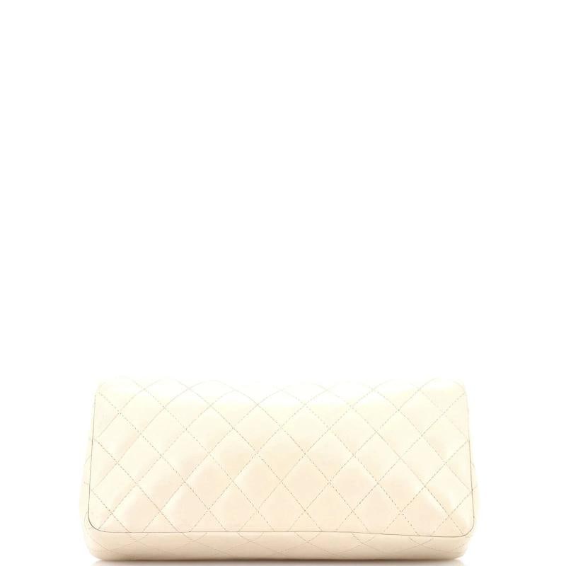 Chanel Classic Single Flap Bag Quilted Lambskin East West - 3