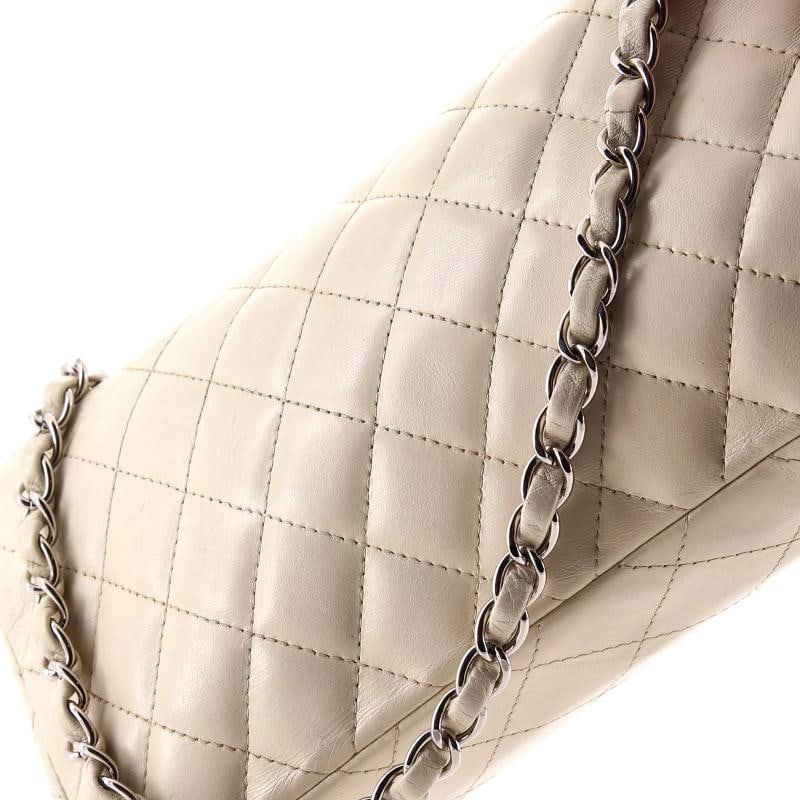 Chanel Classic Single Flap Bag Quilted Lambskin East West - 6