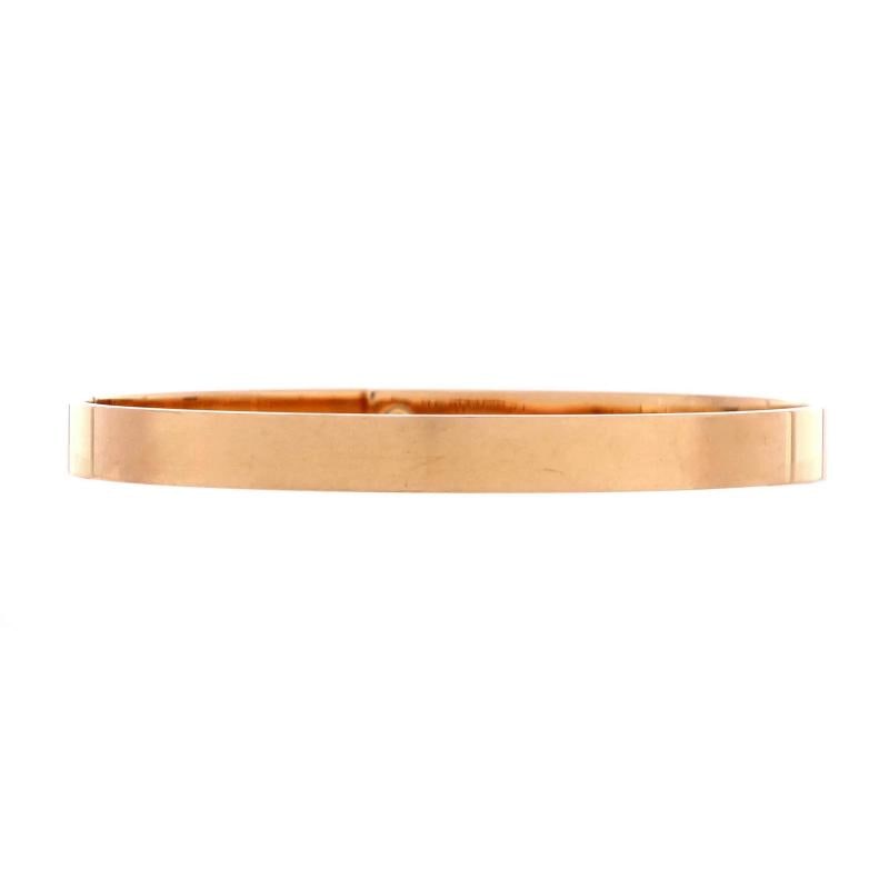 Hermes Kelly Bracelet 18K Rose Gold with 4 Diamonds Small - 3