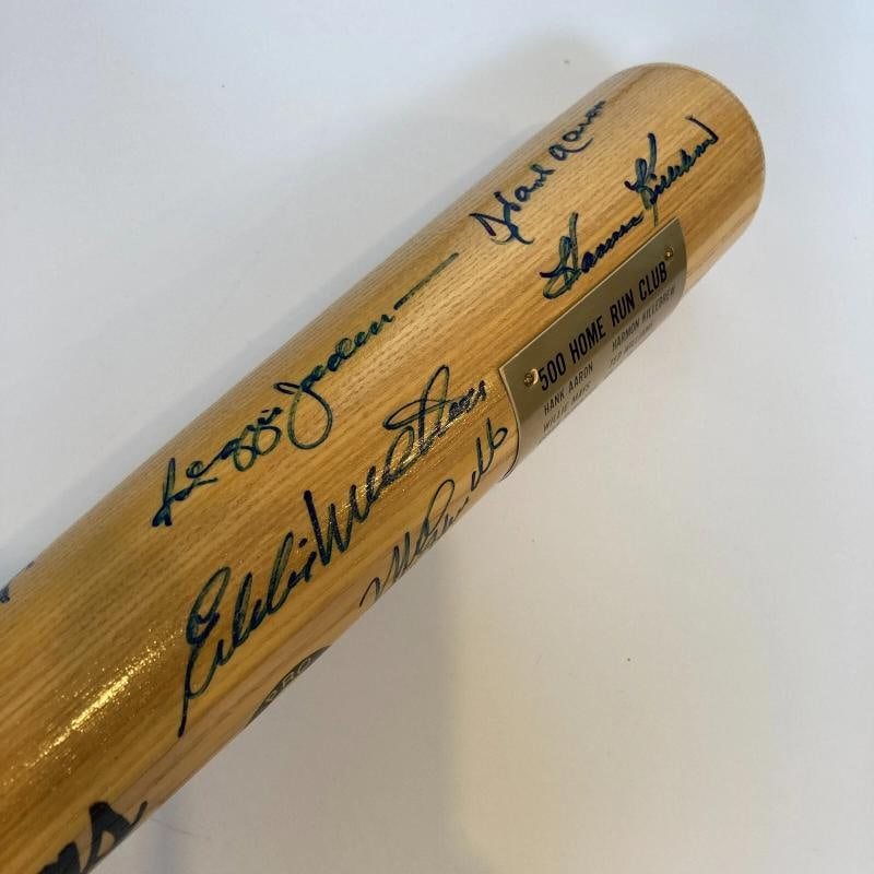 500 Home Run Club Signed Bat With 11 Signatures Including Mickey Mantle & Ted Williams (JSA LOA) - 8
