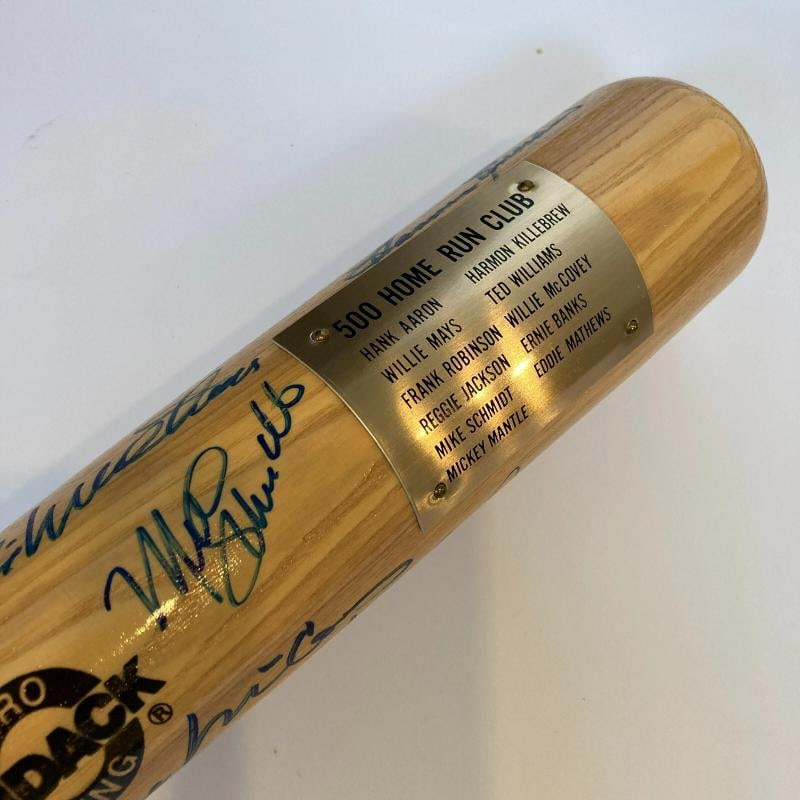 500 Home Run Club Signed Bat With 11 Signatures Including Mickey Mantle & Ted Williams (JSA LOA) - 9