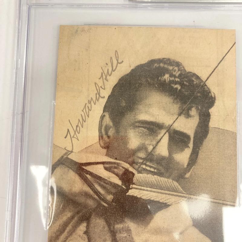 Howard Hill 1938 Robin Hood Signed Photo Beckett Certified Expert Bowman - 2