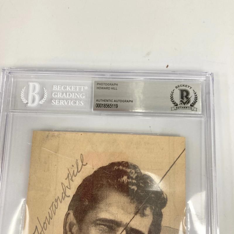 Howard Hill 1938 Robin Hood Signed Photo Beckett Certified Expert Bowman - 3