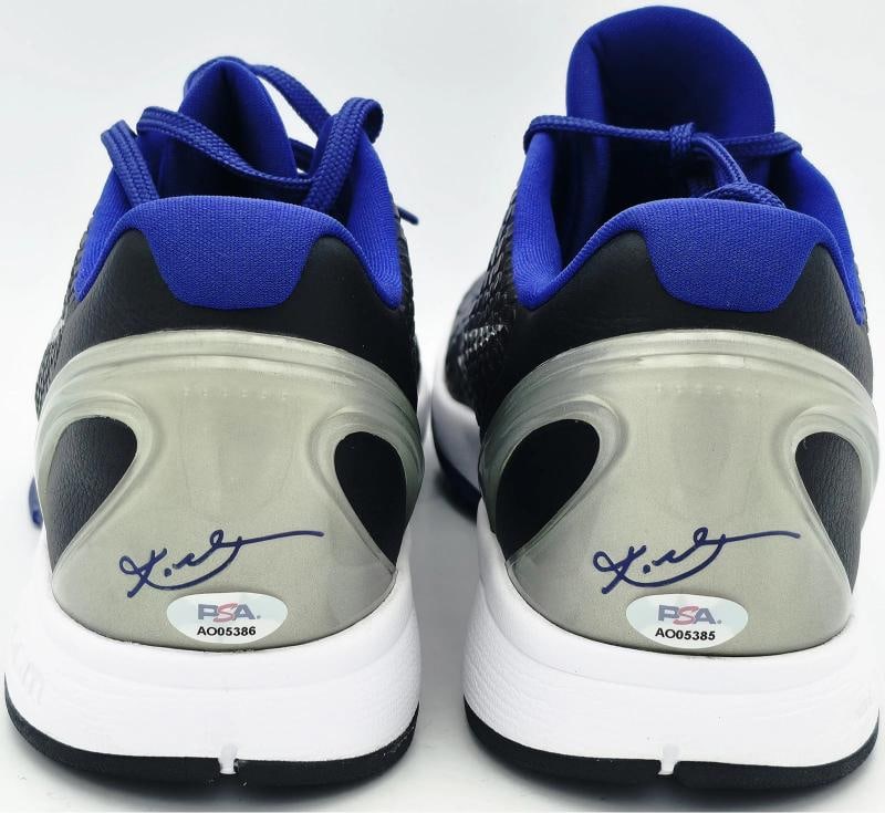Kobe Bryant Dual Signed Pair Of 2011-12 Nike Team Issued Kobe VI Shoes (PSA LOA) - 5