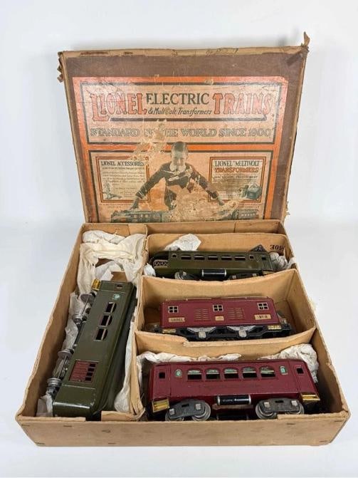 Antique Lionel Pre War O Gauge Lot 4 Trains Cars Power Station City Station +Box - 11