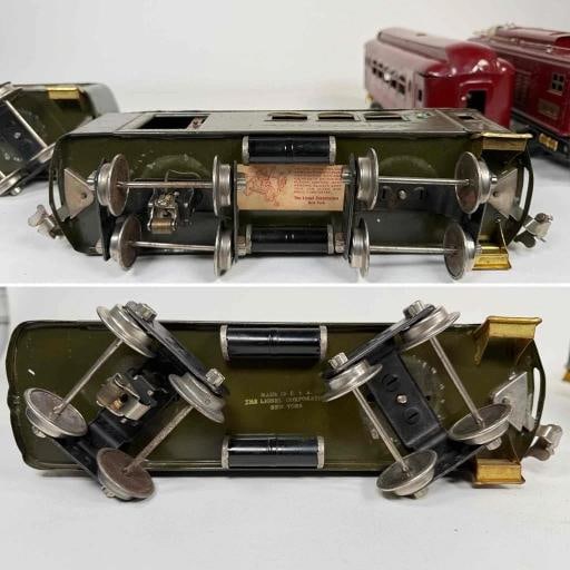 Antique Lionel Pre War O Gauge Lot 4 Trains Cars Power Station City Station +Box - 6