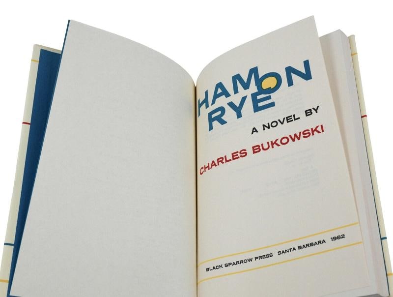 Ham on Rye ~ SIGNED by CHARLES BUKOWSKI ~ First Edition ~ 1st Printing 1982 - 5