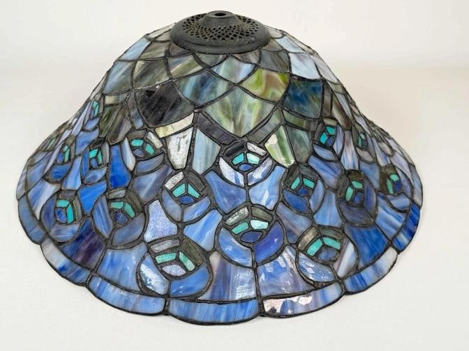 Tiffany Style Slag Stained Glass Lampshade - 2