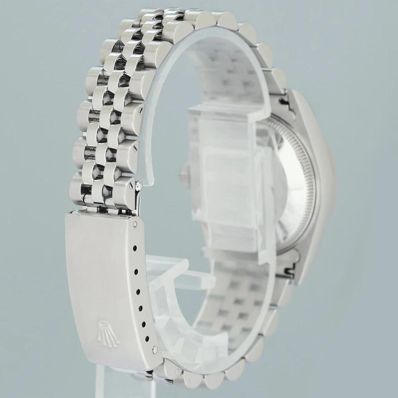 PAPERS Blue Diamond Ladies Rolex Midsize 31mm Datejust Jubilee Steel 68274 Watch - 3