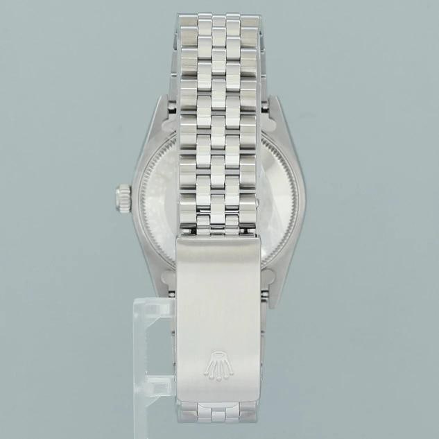 PAPERS Blue Diamond Ladies Rolex Midsize 31mm Datejust Jubilee Steel 68274 Watch - 5